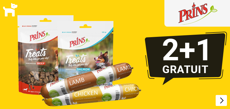 Prins Treats en nature care worsten 2+1 gratis DOG